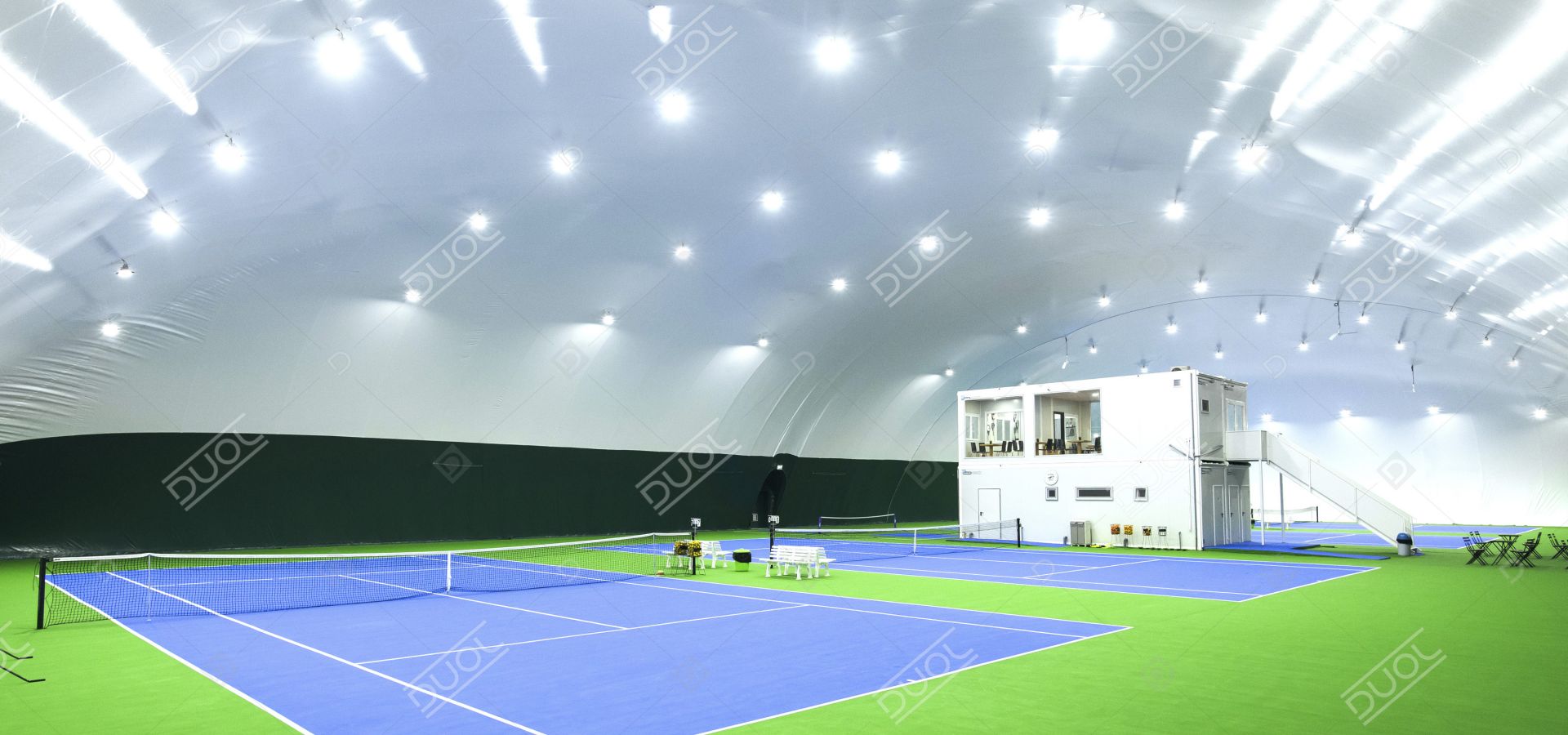 Couverture Terrain De Tennis | DUOL Structures Gonflables